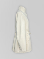 Парка 888 9113 однотонная на молнии с кулиской на талии