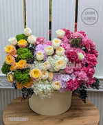 Композиция в шляпной коробке Purple sunset