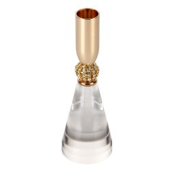 Подсвечник декоративный h=17см (акрил,металл) (индивидуальная упаковка)