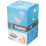 Светильник настольный на подставке, E27, 40 Вт, серебристый, Camelion, KD-308 C03, 11478