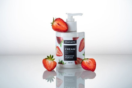 Крем для рук и ног Monami  "Ароматная клубника", 300 мл