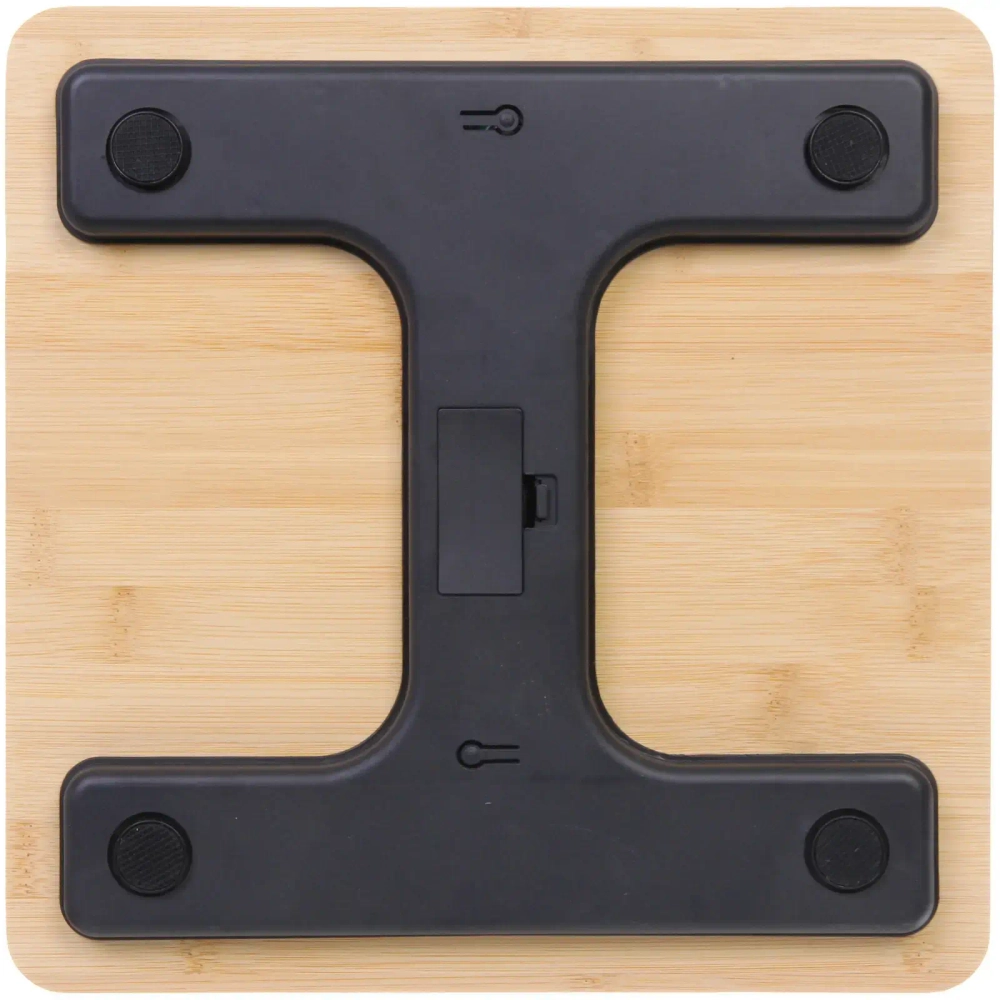 Весы напольные электронные «ЭКО» 28*28 см (работает от 2хААА), бамбук