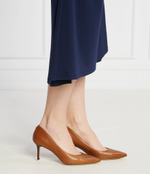 Кожаные туфли на шпильках LAUREN RALPH LAUREN - коричневый(802940602)