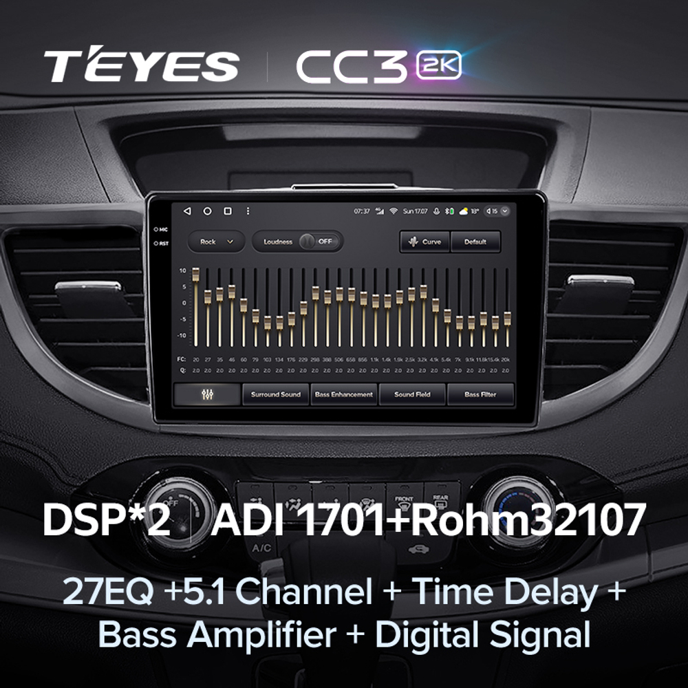 Teyes CC3 2K 10,2"для Honda CR-V 2011-2018