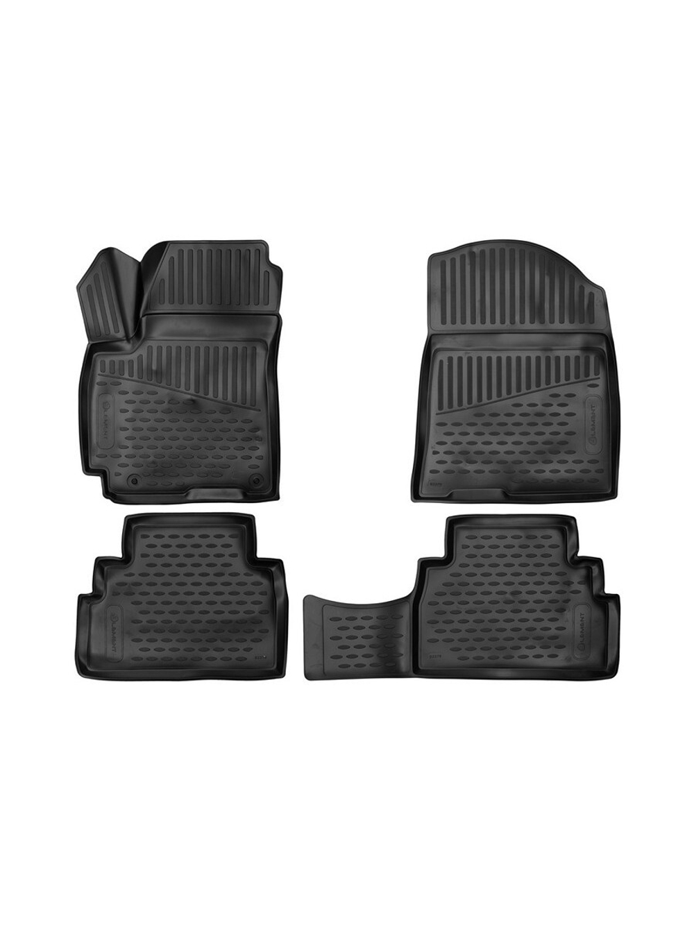 Коврики в салон для KIA Soul (III) 2019-, хэтчбек, 4шт. (полиуретан) ELEMENT3D02279210