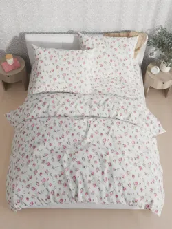 Наволочка комплект 2шт Полисатин Мечта "Бутоны роз" 40x60 см на молнии