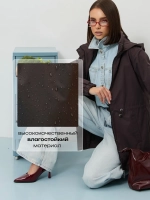 Ветровка с капюшоном удлиненная