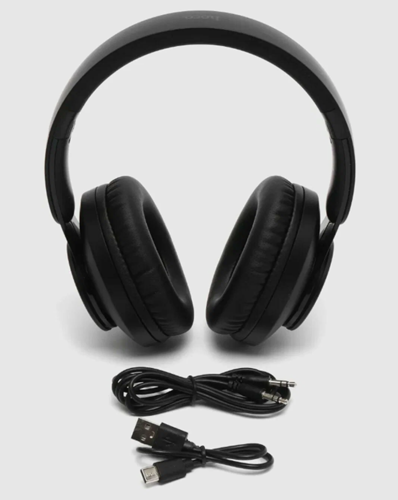 Bluetooth - гарнитура HOCO W45, накладные, BT5.3, 400mAh Black