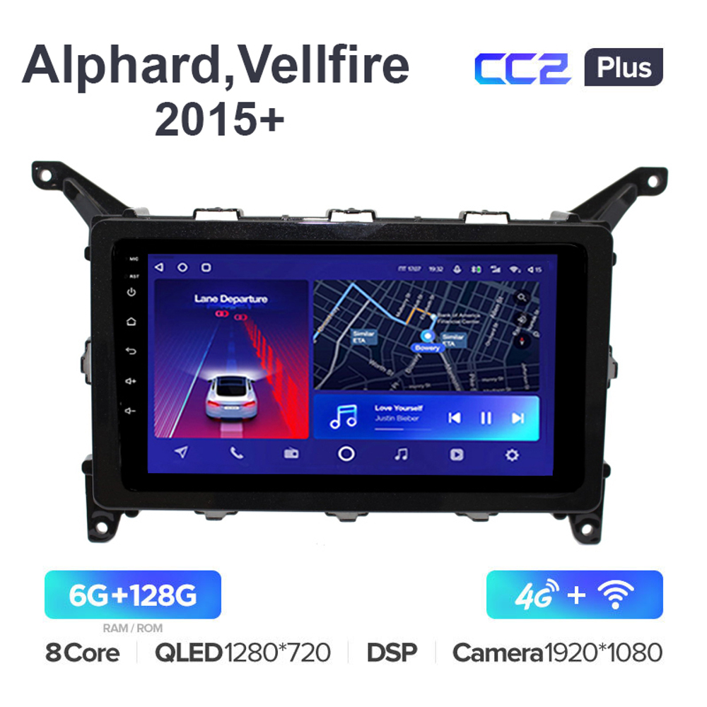 Teyes CC2 Plus 9"для Toyota Alphard, Vellfire 2015+