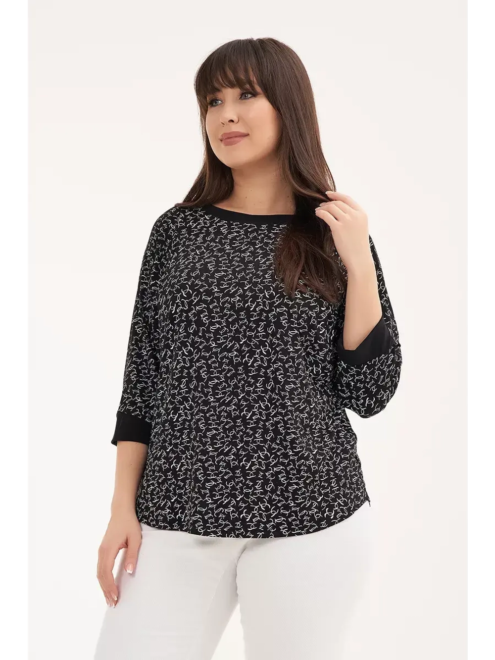 Туника черная тонкая