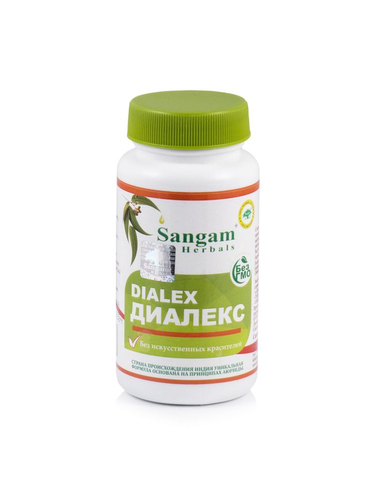 Sangam Herbals Dialex Диалекс смесь сухого растительного сырья (750 мг) 60 таб