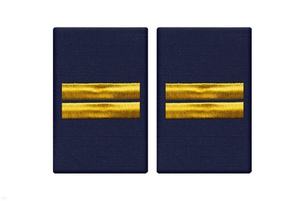 Фальшпогоны Полиция темно-синие с вышитыми лычками мл. сержант