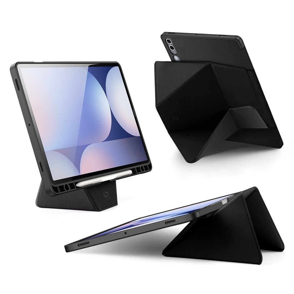 Складной чехол книжка от Dux Ducis для Samsung Tab S10+, S9+, S9 FE+, серия Vers Series Case, с магнитным держателем Pencil и и функцией автоматического перехода в спящий режим