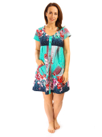 Халат Х-047/зеленыерозы