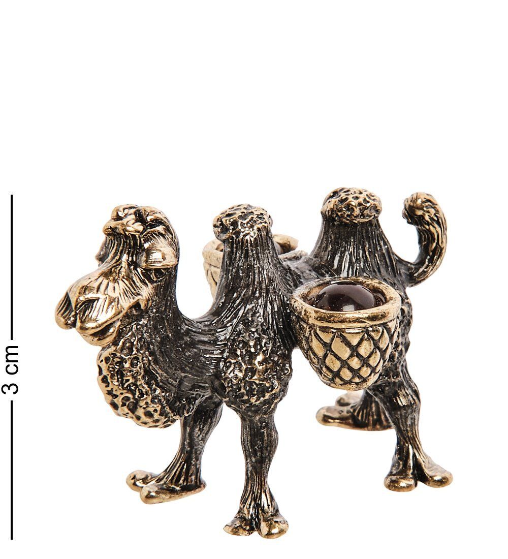 Народные промыслы AM-2821 Фигурка «Верблюжонок» (латунь, янтарь)