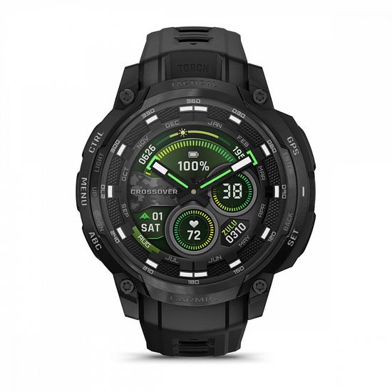 Умные часы Garmin Instinct Crossover AMOLED Tactical Edition Black