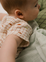 Боди из муслина (мелкая клетка)