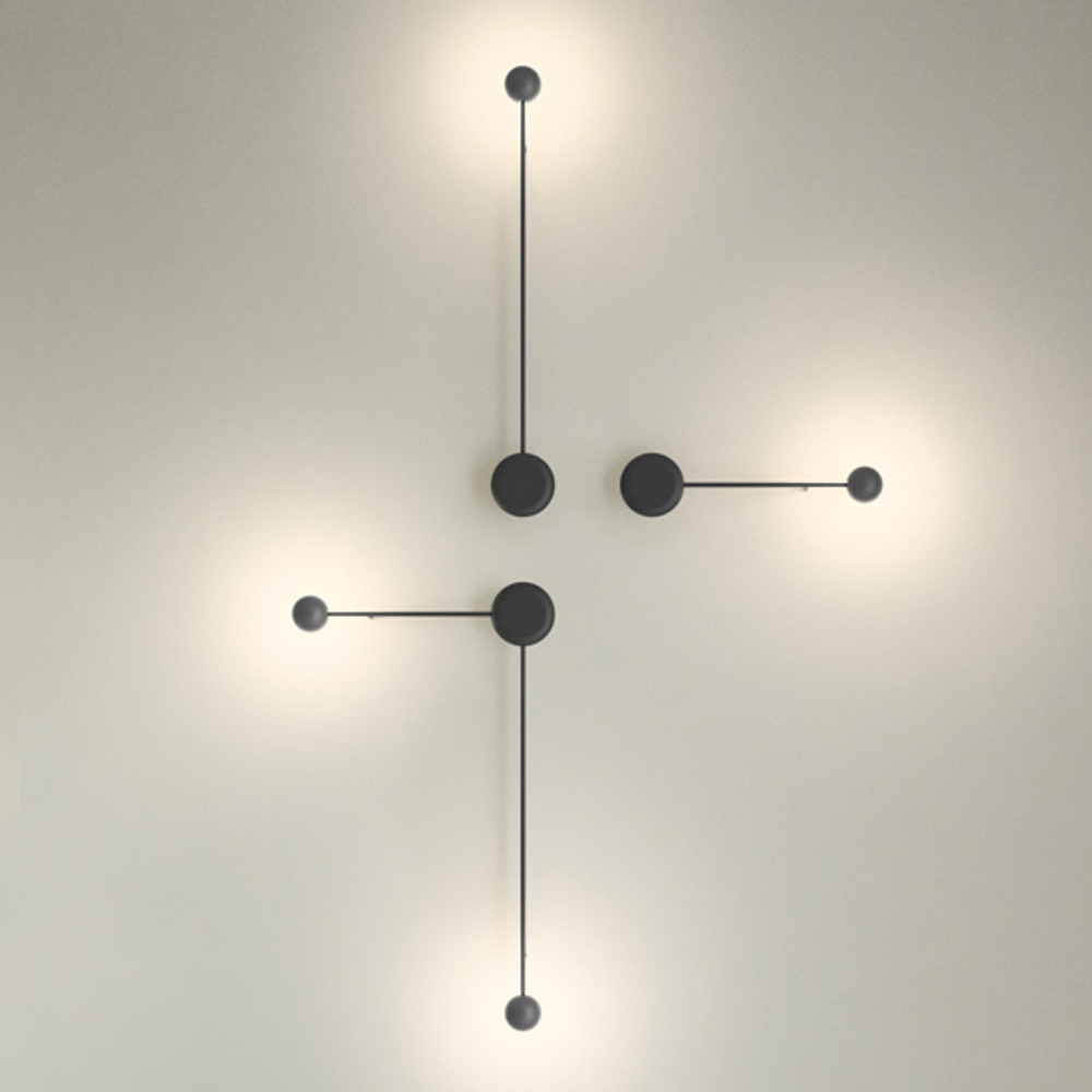 Wall design lamp  Pin 1692 by Vibia (Black)