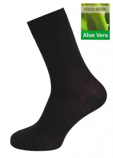 Носки GREG G-14/01 (Черный) Aloe Vera