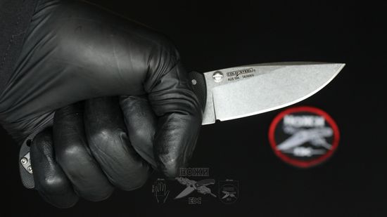 Складной нож Cold Steel 27BAS Mini Recon 1 Spear Point c клинком из стали AUS-10A, рукоять GRN