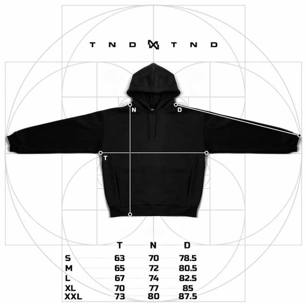 Худи TNDMTND BALLER Фиолетовый - фото 11