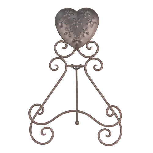 Держатель для книг/тарелки "Сердце" 21x19x31см