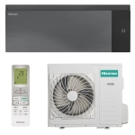Инверторная сплит-система Hisense Sensation Slider Pro Carbon AS-10UW4RWMQK00(В), черный