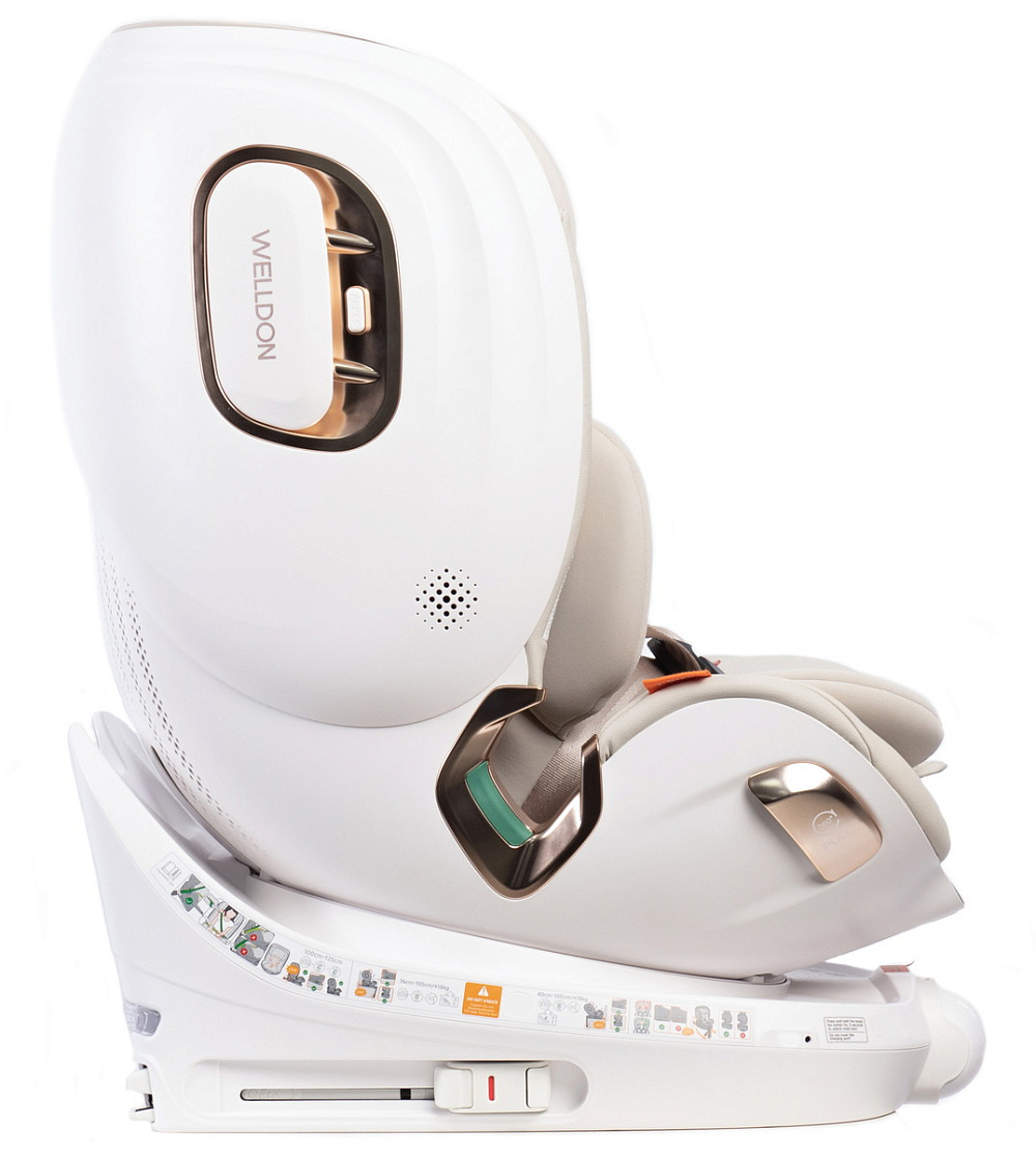 Автокресло Welldon Smarturn Air i-Size Ivory молочный
