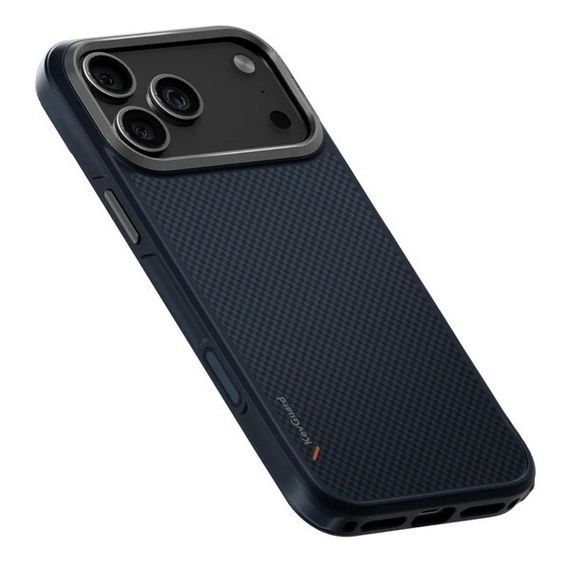 Чехол Uniq Keva MagSafe для iPhone 17 Pro Kevlar Trance Blue (IP6.3P(2025)-KEVAMTBLU)