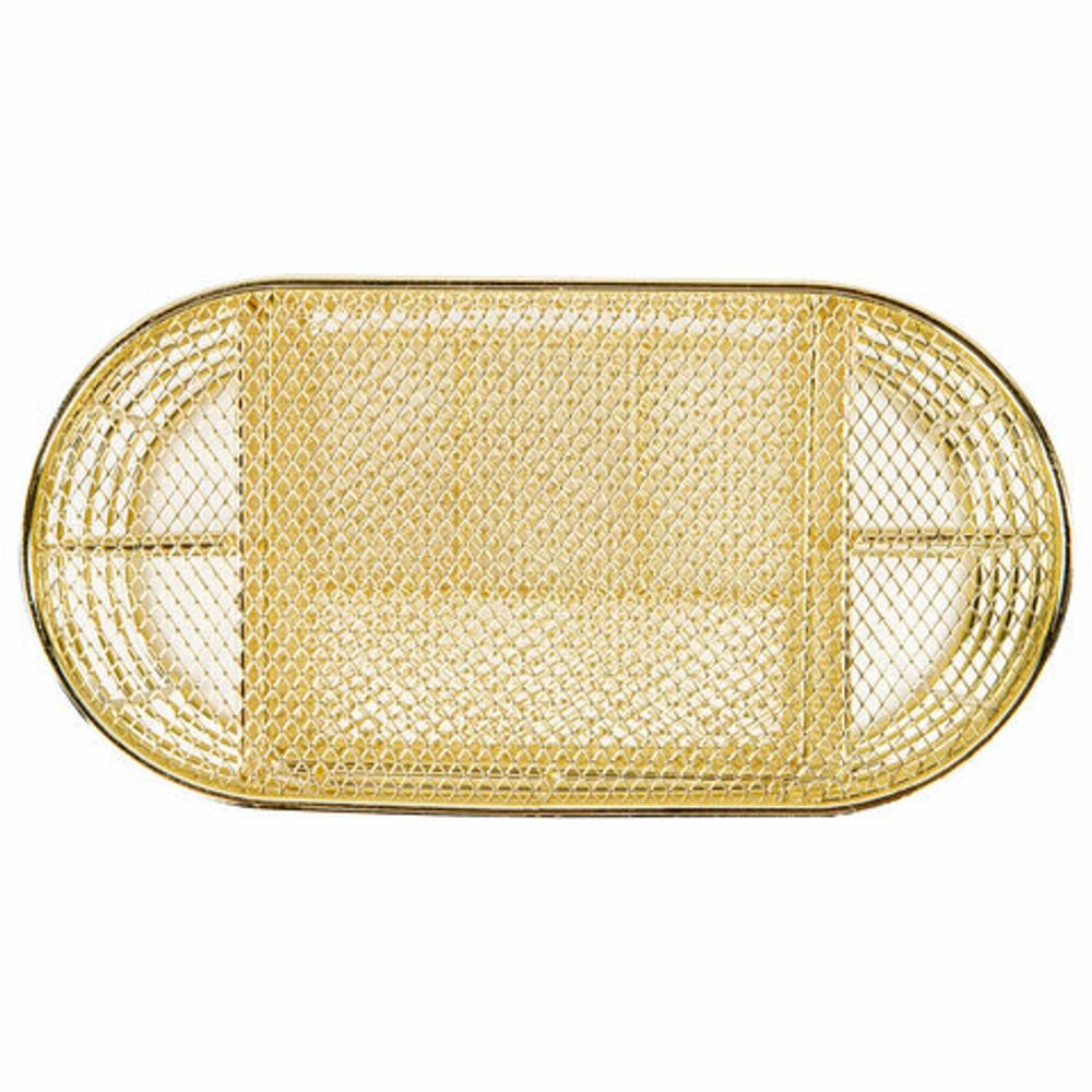 Органайзер для косметики и мелочей металлический 9 секций, MONTE VITA, 105х218х110 мм, золото, 272475