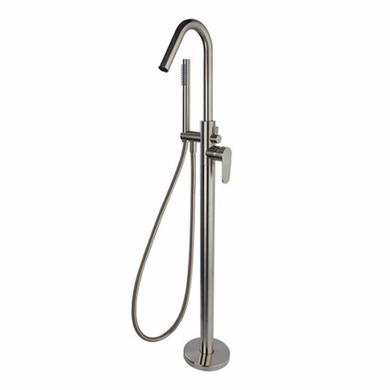 Напольный смеситель для ванны с душевым комплектом ALEXIA 368503DNC никель
