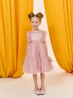 Платье фатиновое "Пудра"