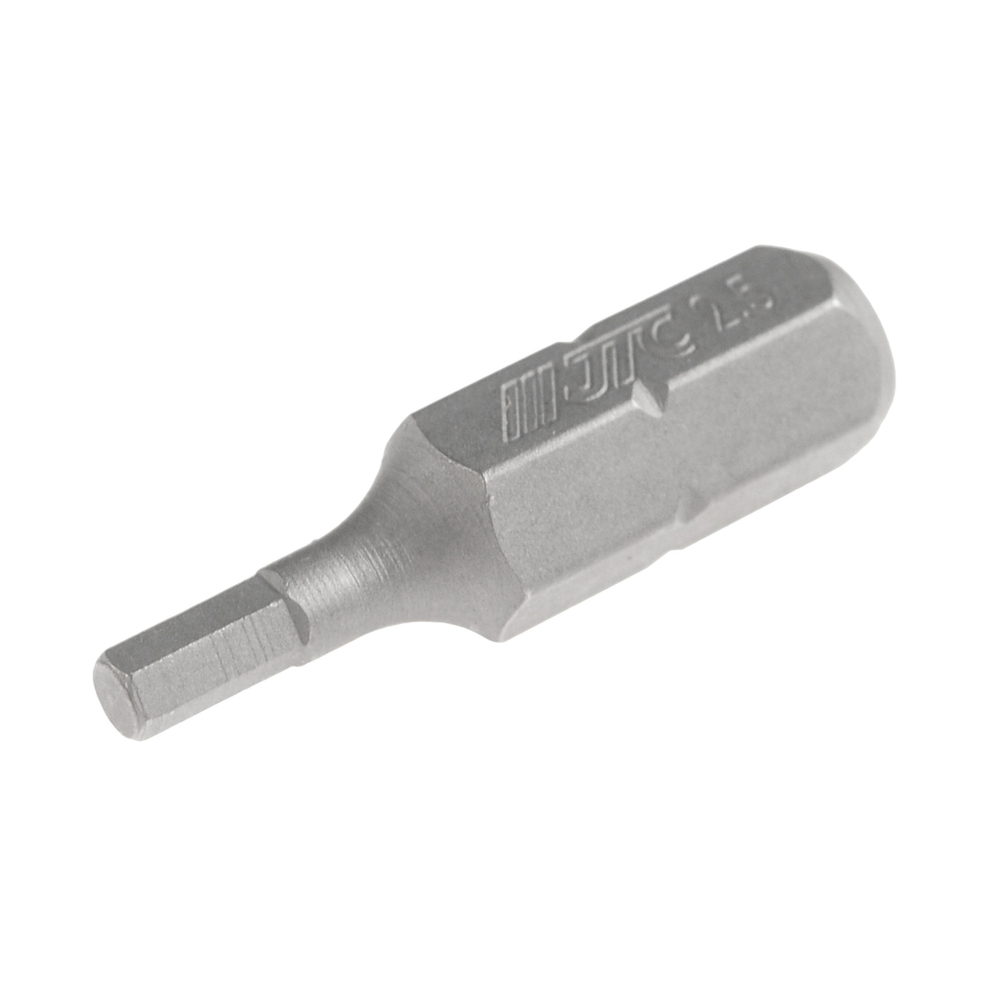 Бита HEX H2.5х25мм 1/4" DR 6-ти гранная S2 JTC