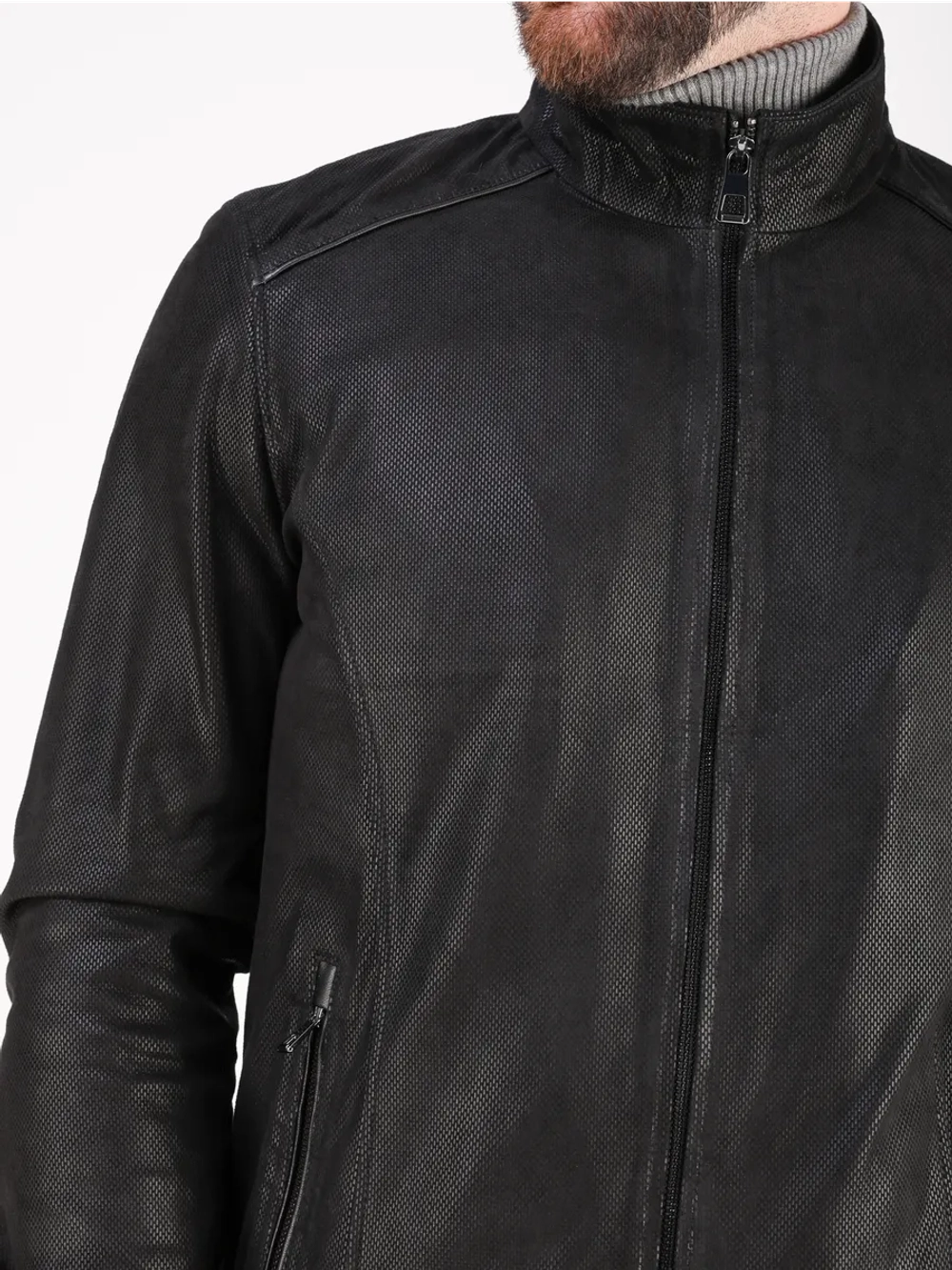 Кожаная куртка демисезонная замшевая натуральная