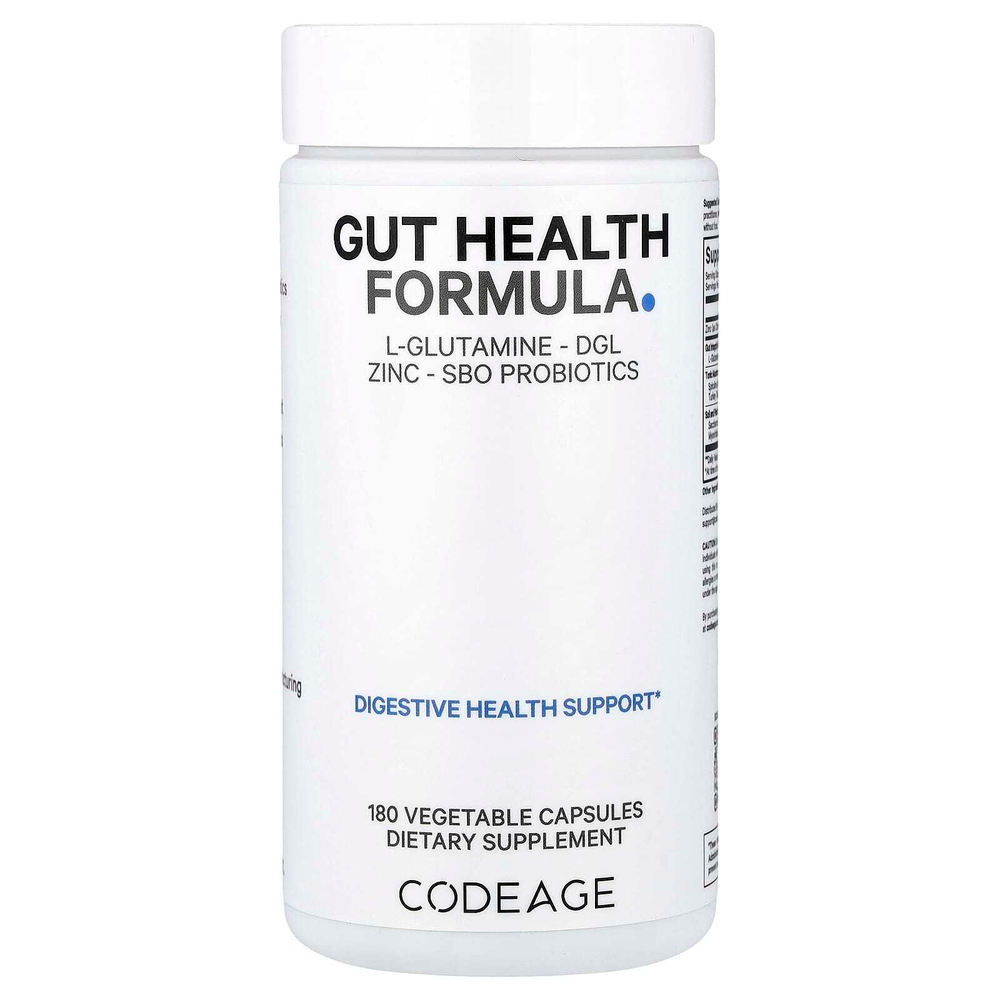 Codeage, Digestion, состав для здоровья кишечника, 180 капсул