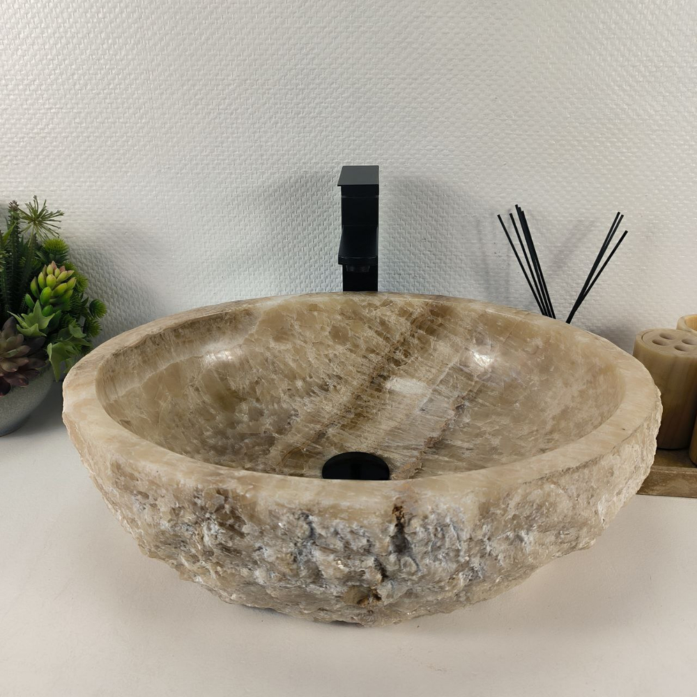 Раковина из оникса Erozy Yellow EO-64715 52*42*16 0160