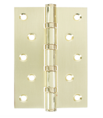 ПЕТЛЯ 120X80X3MM ЛАТУНЬ HG 120*80*3.0-4BB G(G) 2ШТ