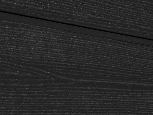 Cайдинг из ДПК SW Cedrus, радиальный распил. Цвет черный.