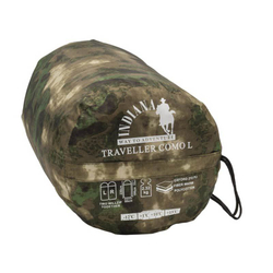 Спальный мешок одеяло с подголовн. INDIANA TRAVELLER Camo 230+35*90 (-12) L-zip