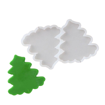 Силиконовая форма «Ёлка», 12×9×0,8 см, h=8 см, цвет прозрачный