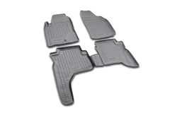 Коврики Standard, в салон MITSUBISHI Pajero Sport 1997-2008, 4 шт. (полиуретан, чёрные) Element.NLC.35.07.210