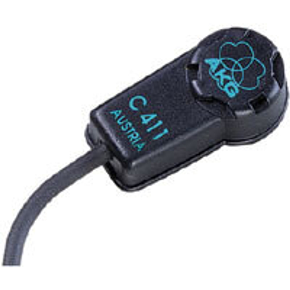 AKG C411L микрофон для струнных инструментов, крепится к поверхности на 'жидкой резине', L-разъём