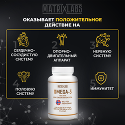 Matrix Labs Omega-3 1200 мг. 75% Extra Concentration (60 капс.) [M]