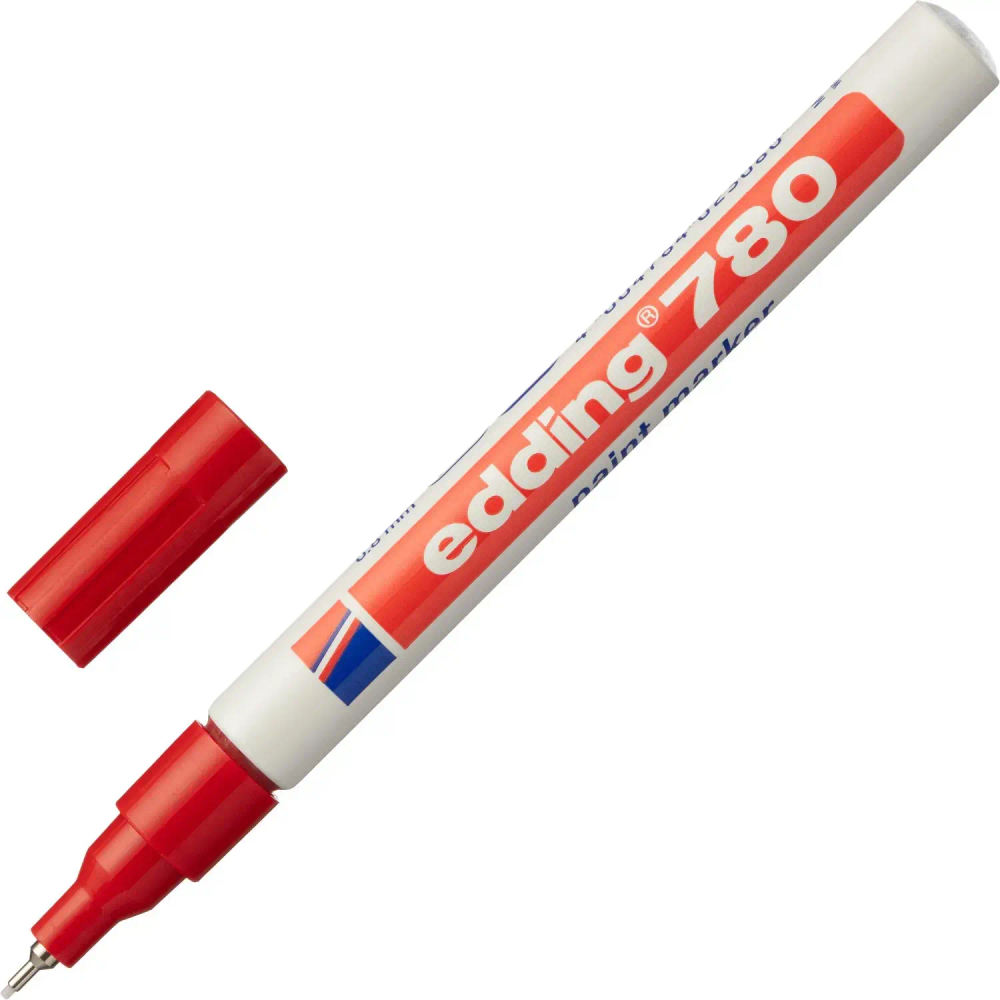 Маркер лаковый EDDING 780/2 красный 0,8мм, круглый наконечник