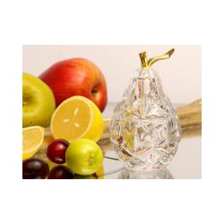 БЛЮДО ДЛЯ ДЕСЕРТА С КРЫШКОЙ "ГРУША" 75 МЛ. 7*7 СМ. В=12 СМ. КОЛЛЕКЦИЯ "MUZA" (КОР=36ШТ.)