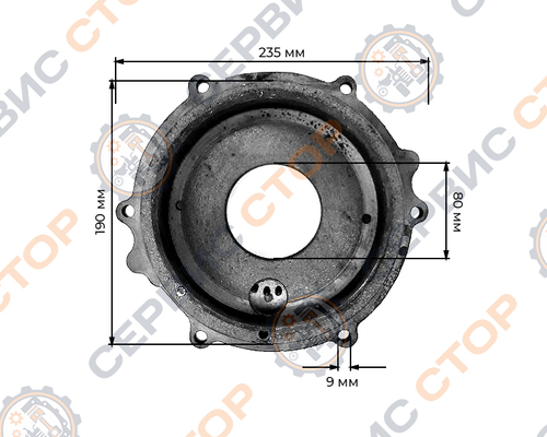 Крышка коленвала SF138-2 / KM130 / KM138