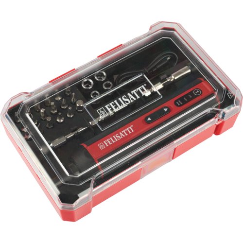 Отвертка аккумуляторная FELISATTI FT1008 кейс + оснастка