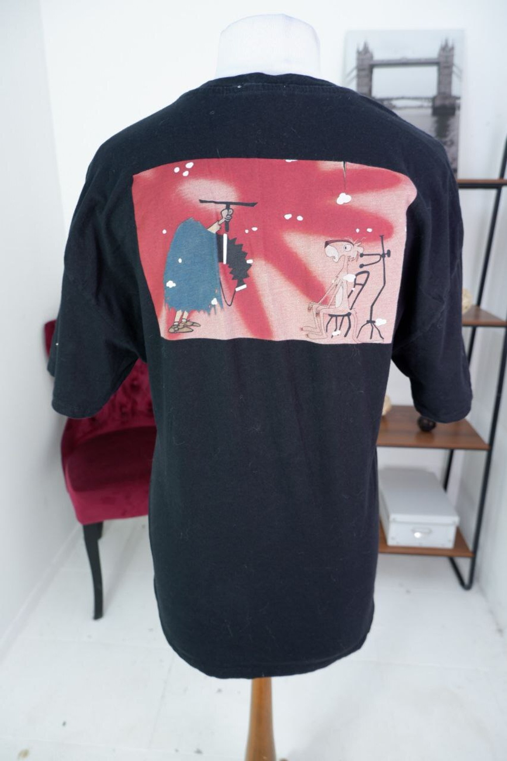 Футболка ZARA лимит серия с Розовой пантерой 46 размер