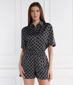 Сатиновая рубашка EMPIRE Michael Kors - черный(MS440MBE74)