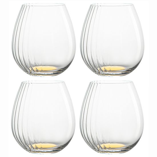 Набор бокалов для вина alice, 610 мл, золотистые, 4 шт.
